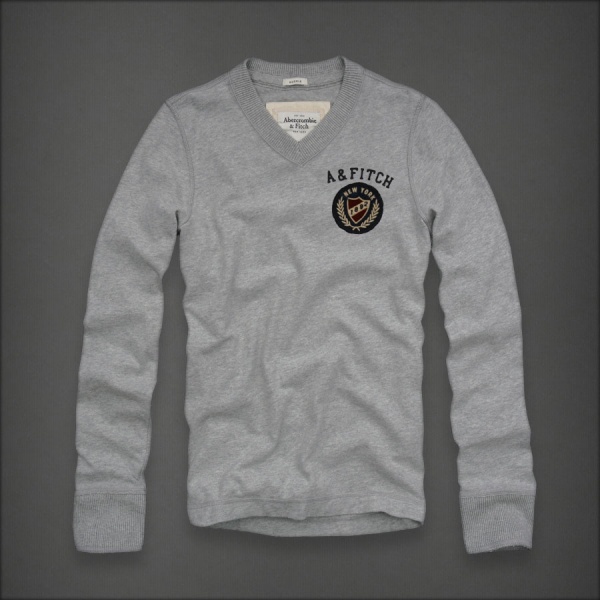 Abercrombie Fitch Hombres cuello en V Largo Remera AF5983